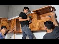 Woodworking plan for kitchen room // How to make 5000 dollar kitchen cabinets