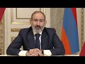 Նիկոլ Փաշինյանի տեսաուղերձը