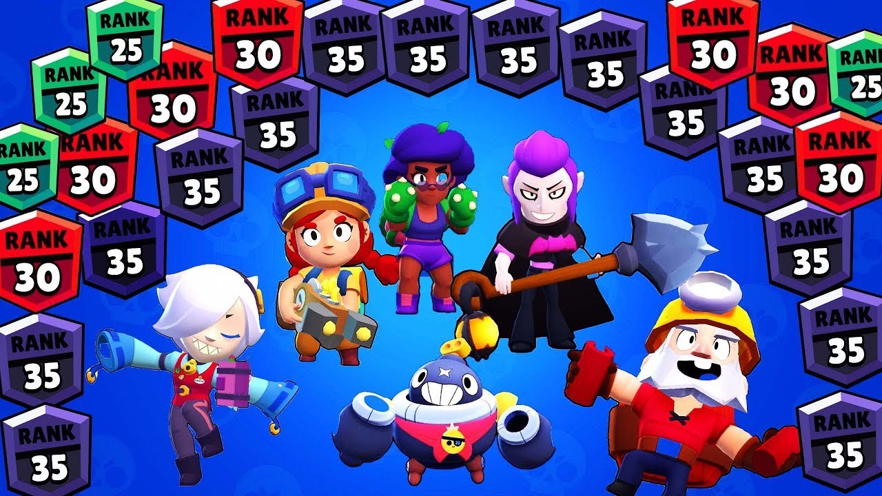 Буст бравл старс 30. Brawl Stars 35 ранг. Ранги персонажей в БРАВЛ старс. 35 Ранг в БРАВЛ старс на ДИНОМАЙКА. Значок 35 ранга в БРАВЛ старс.