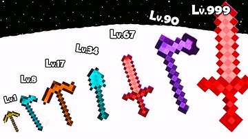 Merge Digger Run 3D - Max Level Up Evolution a Pickaxe into a Giant Drill | All Levels