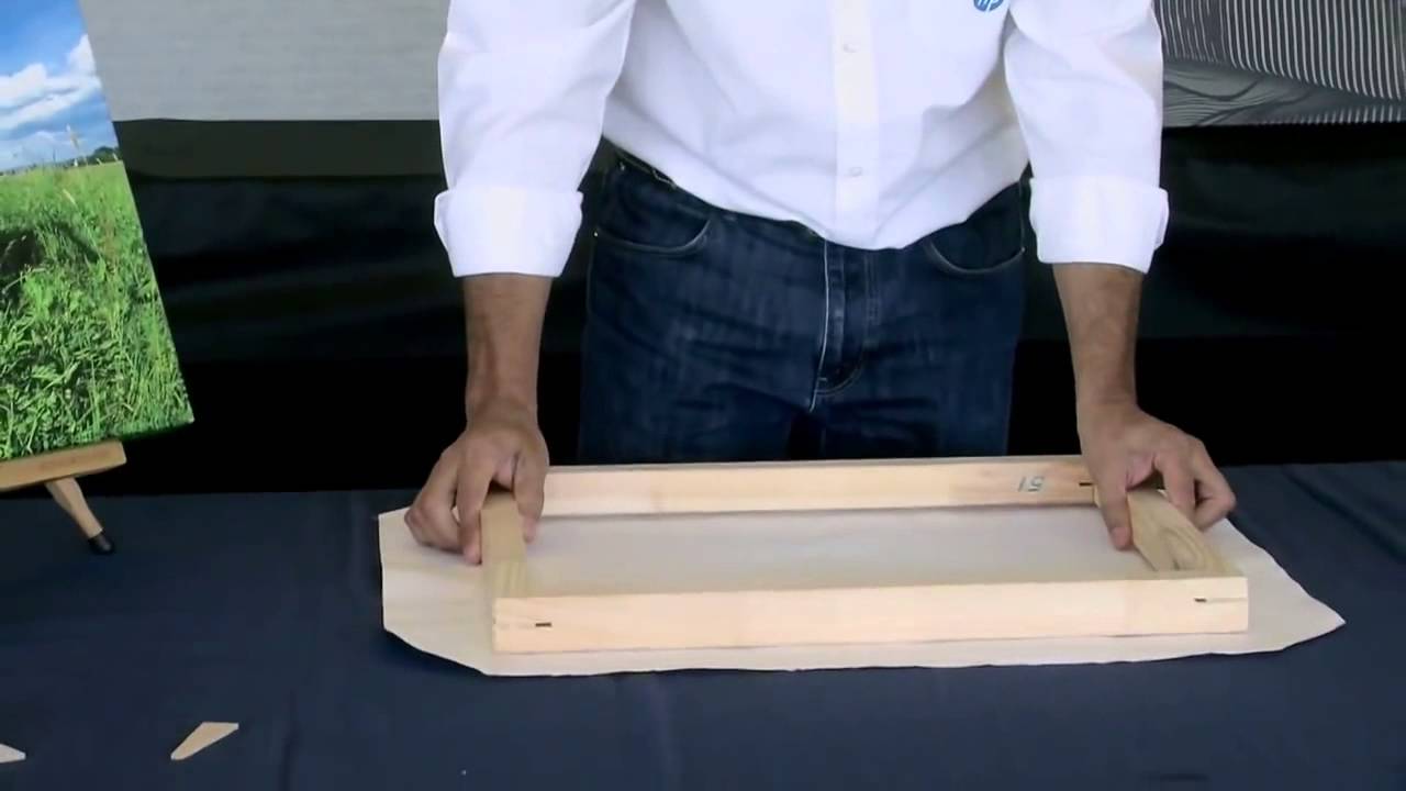 HP Latex Technology   How to stretch a canvas print