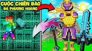 MINI GAME : CUỘC CHIẾN ĐÀO ĐÁ KHỔNG TƯỚC ** NOOB NÂNG CẤP THANH KIẾM LỬA VÀ NỎ THẦN SIÊU MẠNH