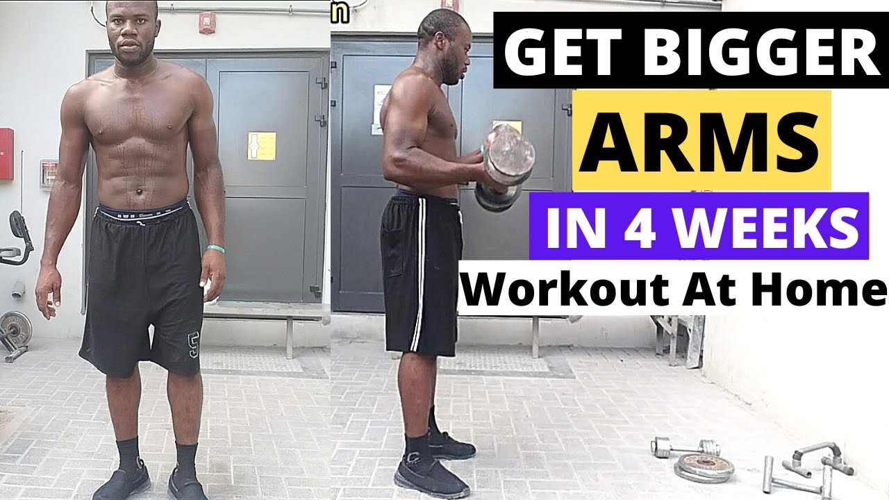 5 Best Exercises For Big Arms In 4 Weeks At Home Workout Challenge At Home YouTube