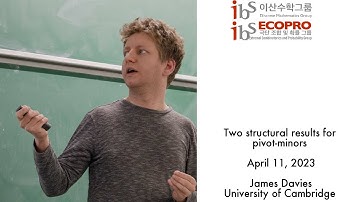 2023.04.11, James Davies, Two structural results for pivot-minors