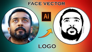 vector art  tutorial  | vector face logo in Adobe illustrator