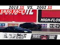 2018 Camaro SS vs. 2002 Camaro SS 1/4 Mile