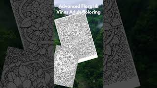 Full Three Beautiful Floral Coloring Pages | Printable Adult Coloring Book Guide