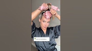 Eternal muse bun bon heatless curl tutorial #heatlesscurlsovernight #heatlesscurls #hairtutorial