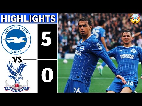Brighton 5-0 Crystal Palace! 3 Goals in 10 MINS & Diego Gomez HALFWAY LINE SCREAMER! All Goals