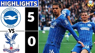 Brighton 5-0 Crystal Palace! 3 Goals in 10 MINS & Diego Gomez HALFWAY LINE SCREAMER! All Goals