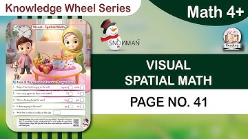 Math 4+ | Page No 41 | Knowledge Wheel Series | Visual Spatial Math |  Math Exercises | Nursery