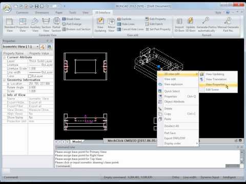 IronCAD: 3D Scene 파일을 2D 도면화 하기(Draft 환경에서)