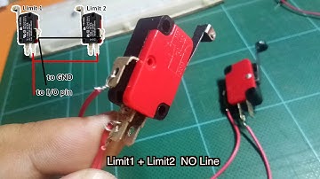 2 limit switches wiring  using same pin  Arduino