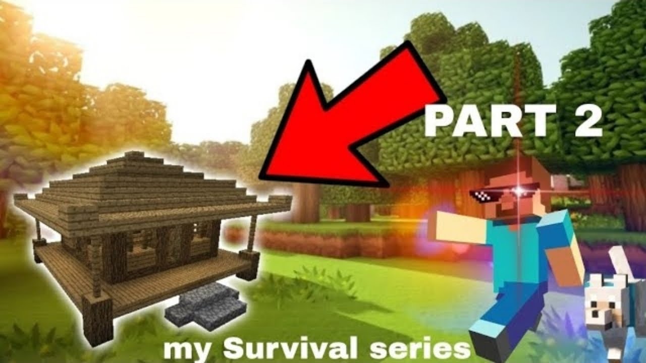 Minecraft PE Survival Series EP 1 in Hindi || Made Survival Base ...