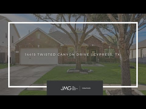 14415 Twisted Canyon Drive, Cypress, TX home video tour