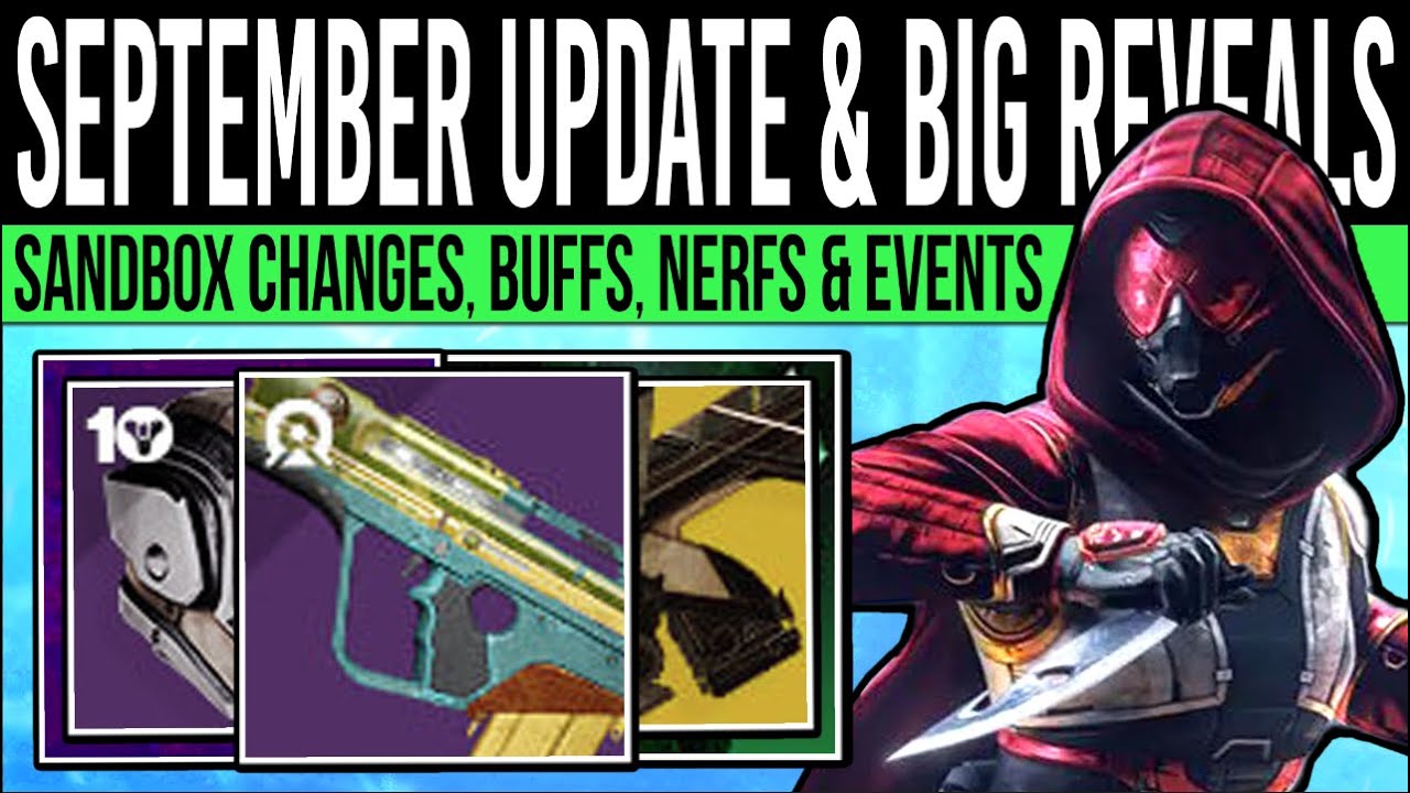 Destiny 2: SEPTEMBER UPDATE PREVIEW! New REVEALS, Sandbox Changes, FREE Armor, Anniversary, Banner