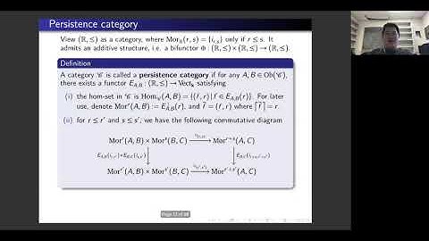 Triangulated persistence categories - Jun Zhang
