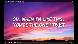 The Weekend - Blinding Lights Lyrics