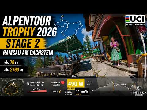 ALPENTOUR TROPHY 2026 | UCI Elite MTB Race POV | Stage 2 Ramsau am Dachstein | Hannes Riegger 336W