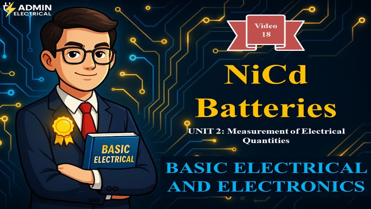 Nickel-Cadmium Battery | Electrical Storage Devices|Rechargeable Batteries in Electrical Engineering