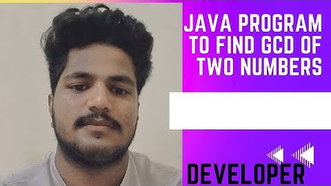 Java Program to Find GCD of two Numbers#cracmindboyrk #java #coding #dsa