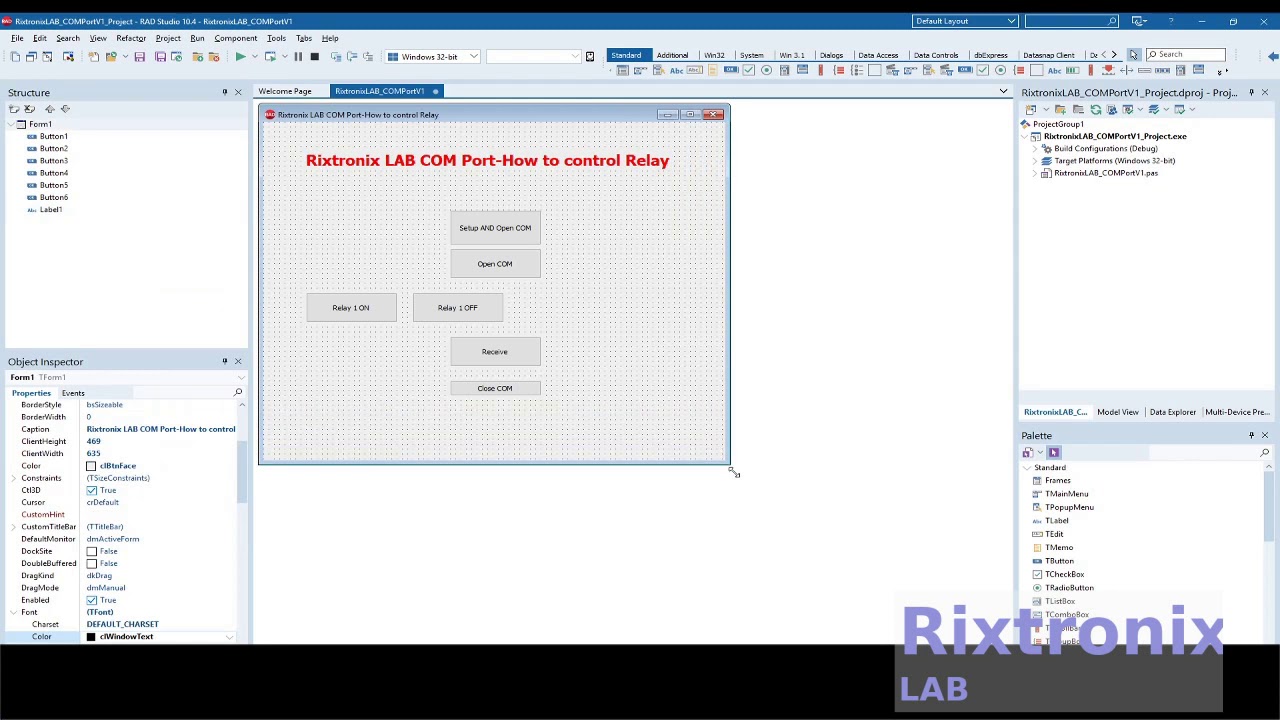 How to control relay Delphi STM32F407 Pt1 - YouTube