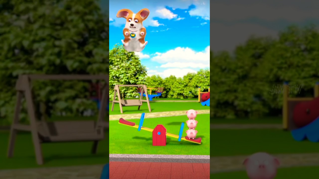 [Flying Dog MOCO] The New Seesaw Game Play / Funny Cartoon Video 