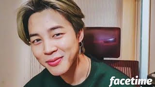 jimin imagine: facetime with your bf (1) 🔞