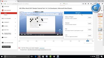 Bangla Tutorial How To Add A Poll To Your YouTube Video | How To Create YouTube Polls by Tarek Ahmed