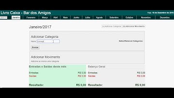 Sistema Gereciamento Livro Caixa