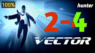 node - 4 | Construction yard | vector hunter mode gameplay | epic parkour #nekki #matrix #parkour
