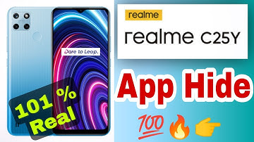 realme c25y app hide settings | app hide kaise kare