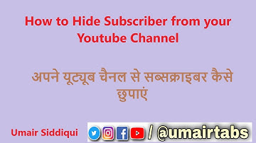How to Hide Your Youtube Subscribe Count In PC