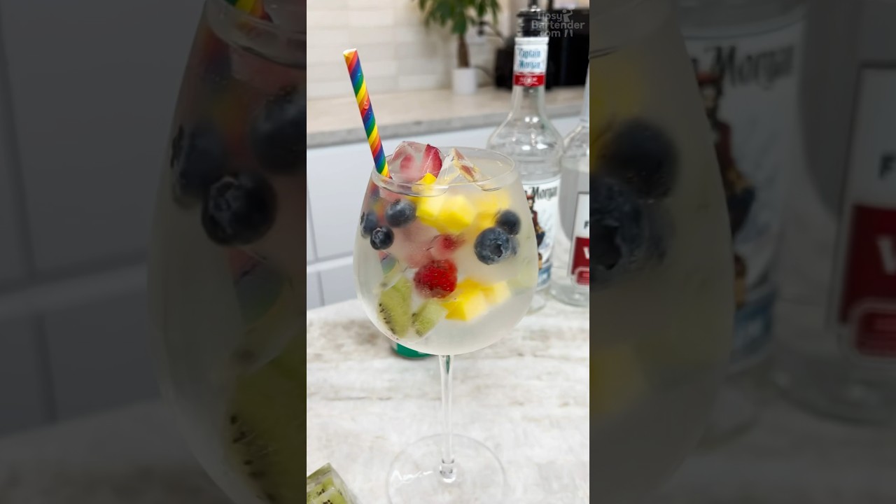 Rainbow Fruit Ice Cubes