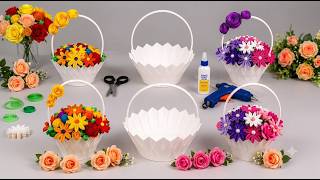 Beautiful DIY Basket with Paper Cups | Amazing Paper Cup Craft Idea