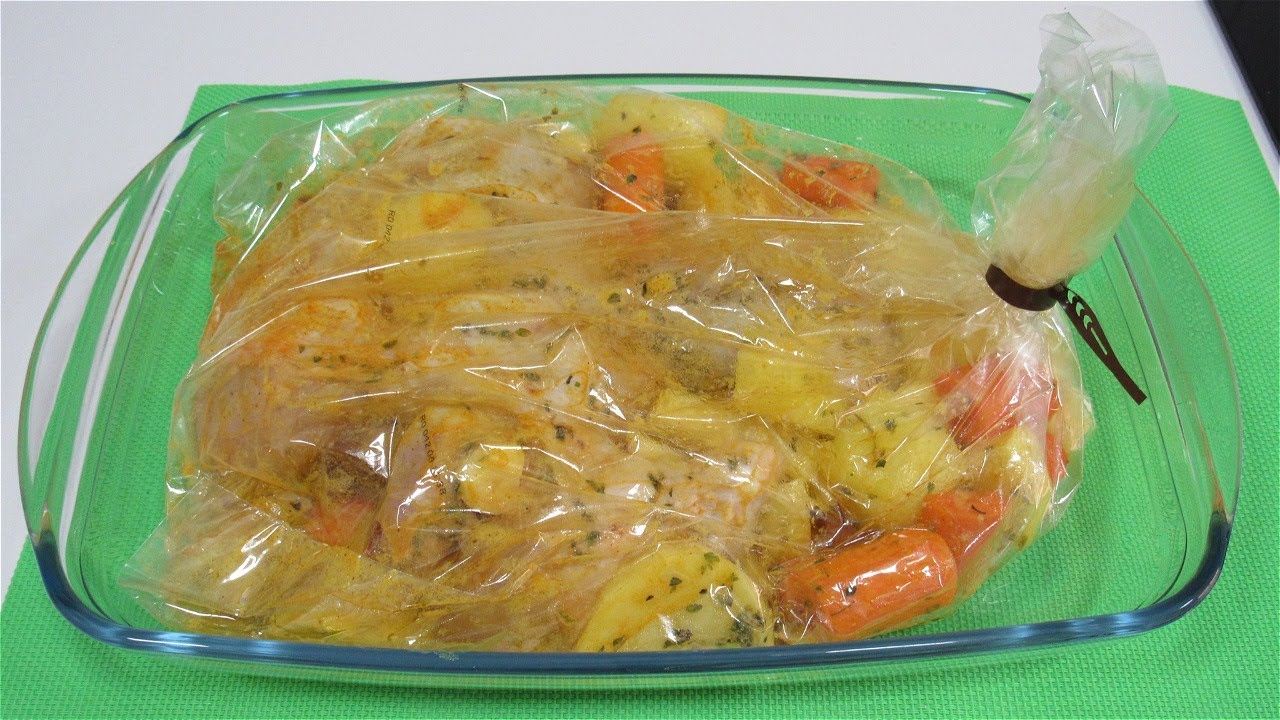 أطيب تتبيلة دجاج مشوي بالكيس الحراري غداء عائلي سهل و سريع و لذيذ