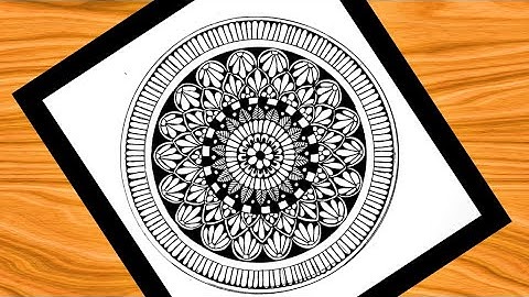 How To Draw Mandala For Beginners l Easy Mandala Drawing l Round Mandala Art l Step by Step