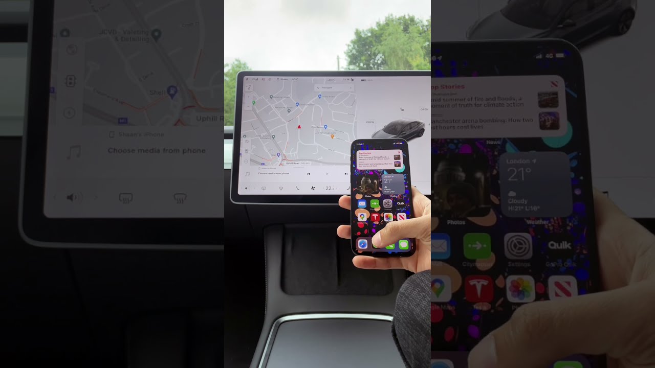 How To Pair A Phone Tesla Model 3 Shorts Teslamodel3