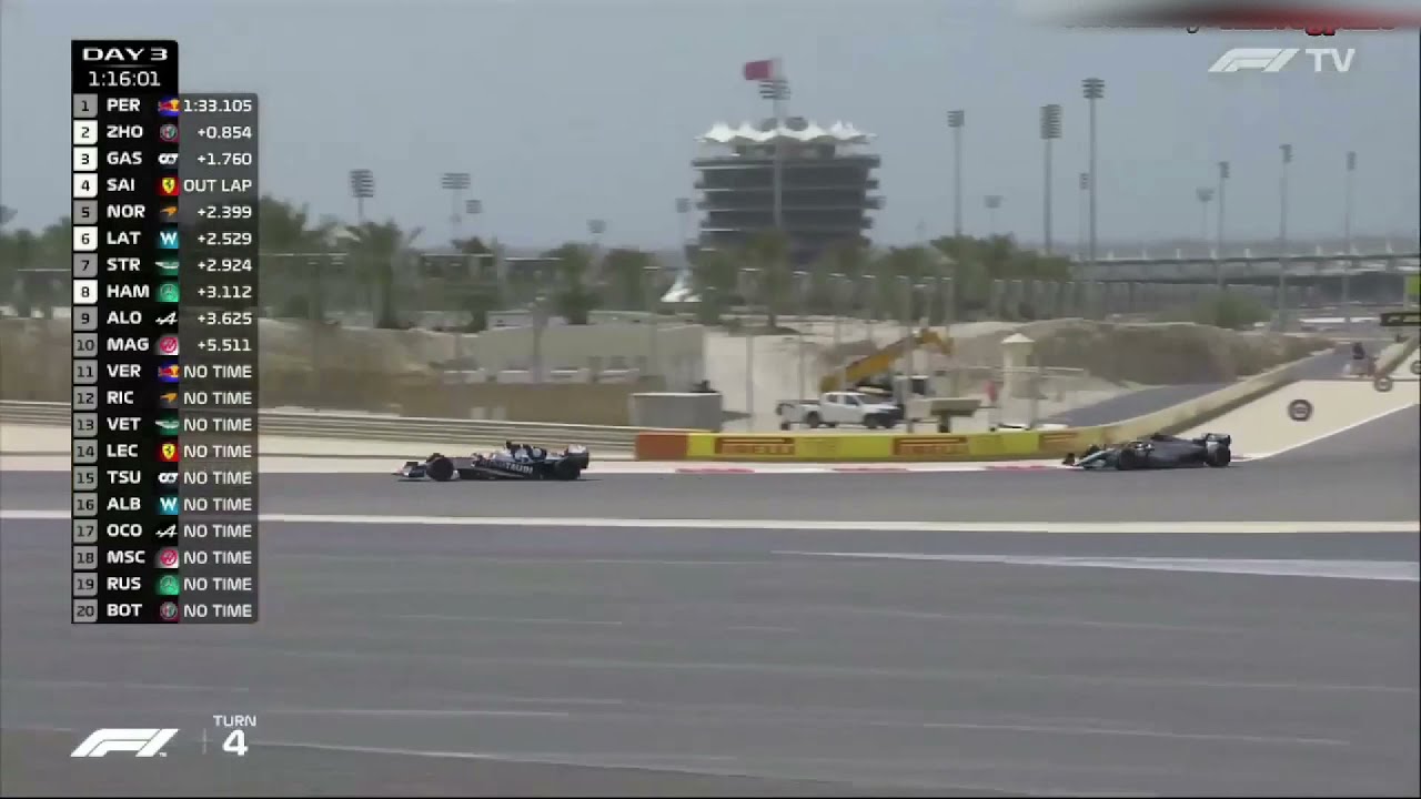 Lewis Hamilton chases after Gasly | Bahrain Pre-season testing Day 3