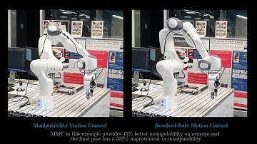 Maximising Manipulability During Resolved-Rate Motion Control