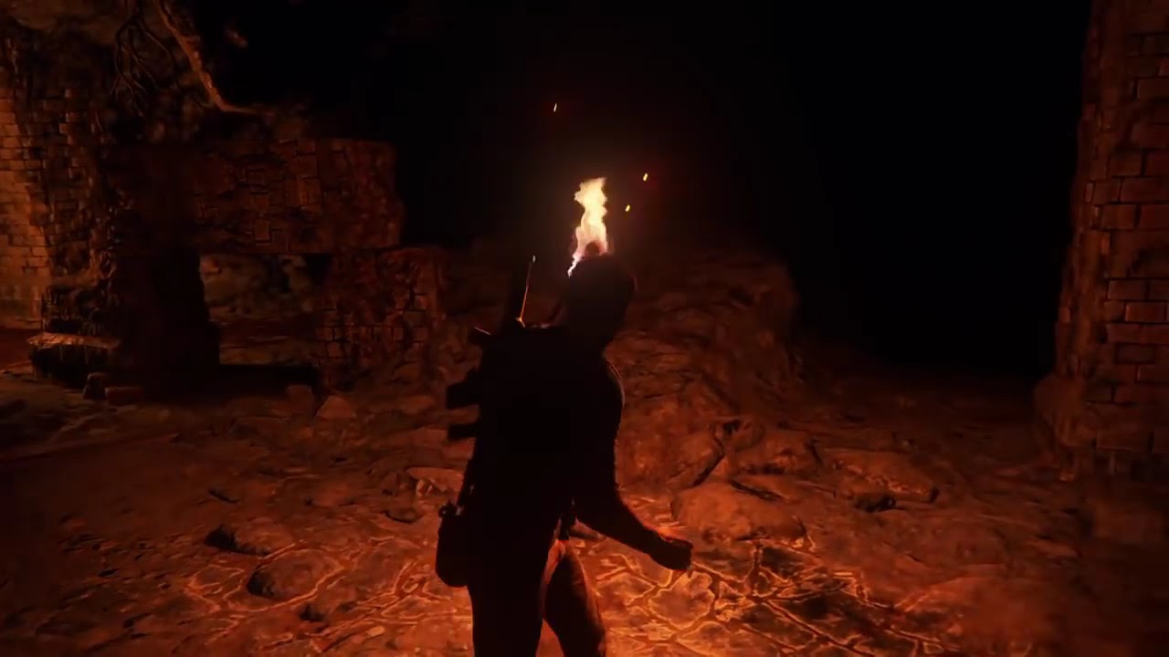 Uncharted 4: A Thief’s End™ flame torch fx study