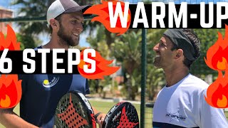 HOW TO DO A FULL PADEL WARM-UP! #PADELTIPS W/German Schafer and Sven Boele