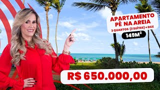 Apartamento PÉ NA AREIA | 149m2 | 3 quartos (2 suítes) + DCE - R$ 650 mil