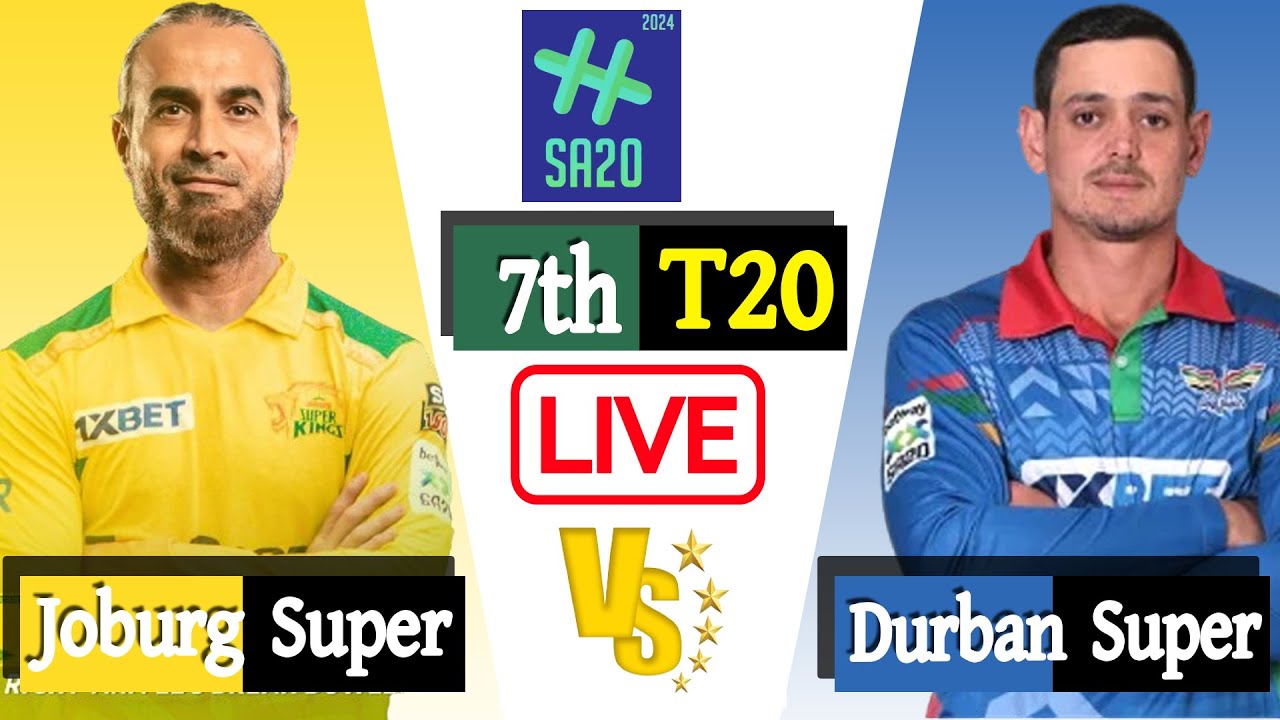 SA20 Live 2024 DSG vs JSK 7th Match Live Cricket Match Today T20