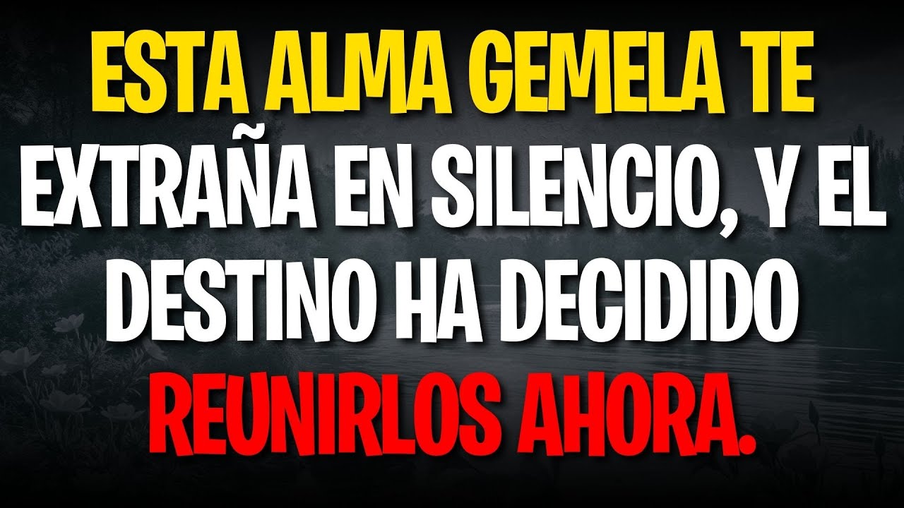 Esta alma gemela te extraña en silencio, y el destino ha decidido reunirlos ahora.