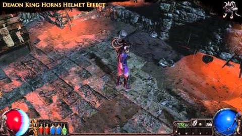 Path of Exile - Demon King Horns Helmet Effect