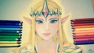 ⁣Speed Drawing: Zelda Princess