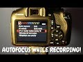 How to AutoFocus on Canon Rebel T6 while Recording!