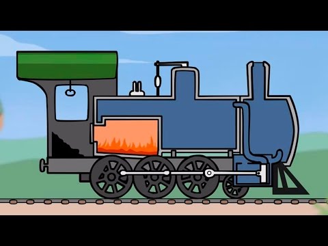 Eğitici çizgi Film - Büyük Yapılar - Buharlı Tren - мультфильмы на турецком