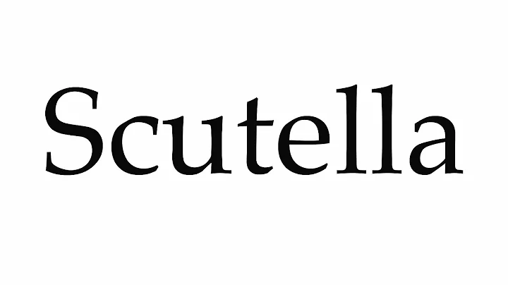 How to Pronounce Scutella